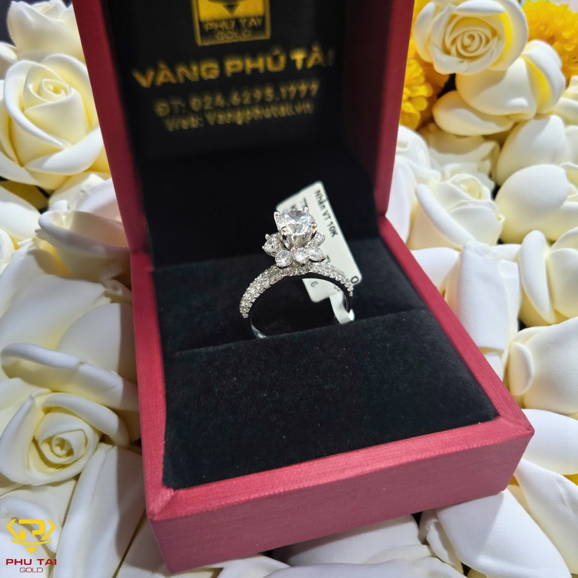 Nhẫn nữ vàng trắng (mã NNVT 62912)